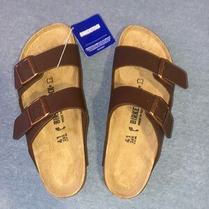Mocha Arizona Birkenstock Slide Sandals